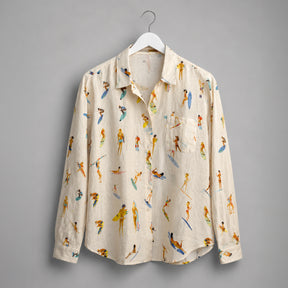 Camisa de lino Surfeuses du Feu. G.kero Paris