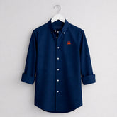 Camisa Oxford Navy. Cangrejo