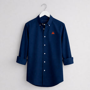 Camisa Oxford Navy. Cangrejo