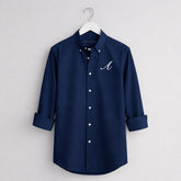 Camisa Oxford Navy Personalizada con tus Iniciales