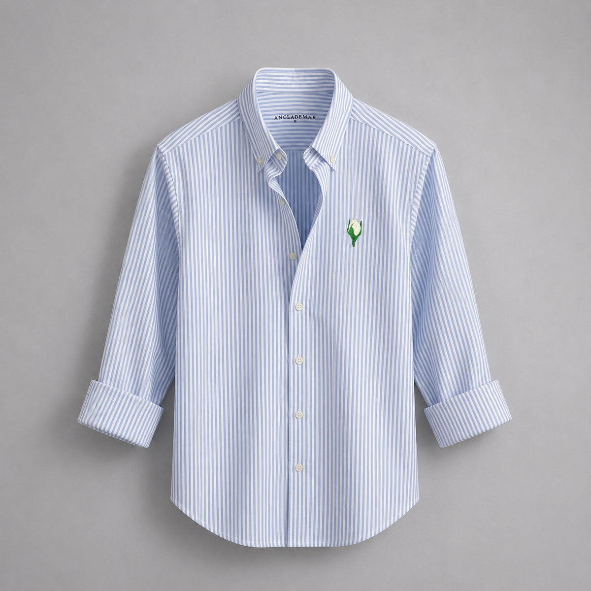Camisa Oxford Rayas Azules. The Rosebud