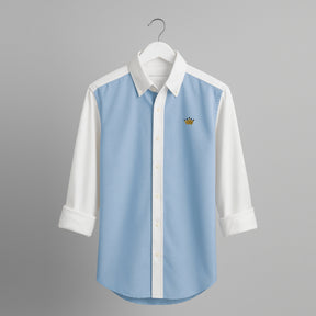 Camisa Oxford Patchwork Corona