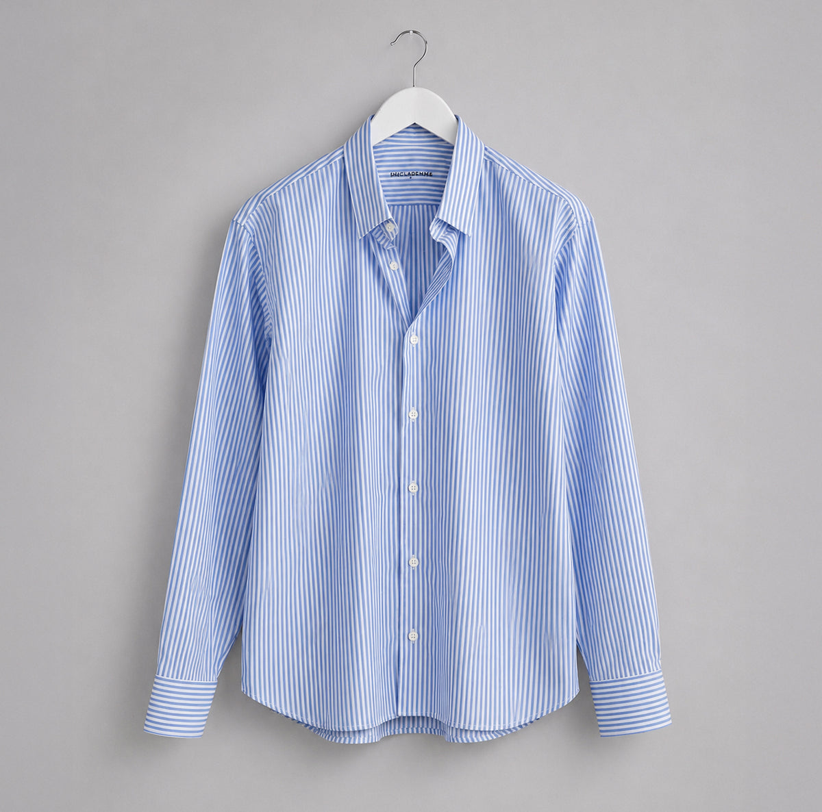 Camisa Popelín Relaxed Rayas Azules