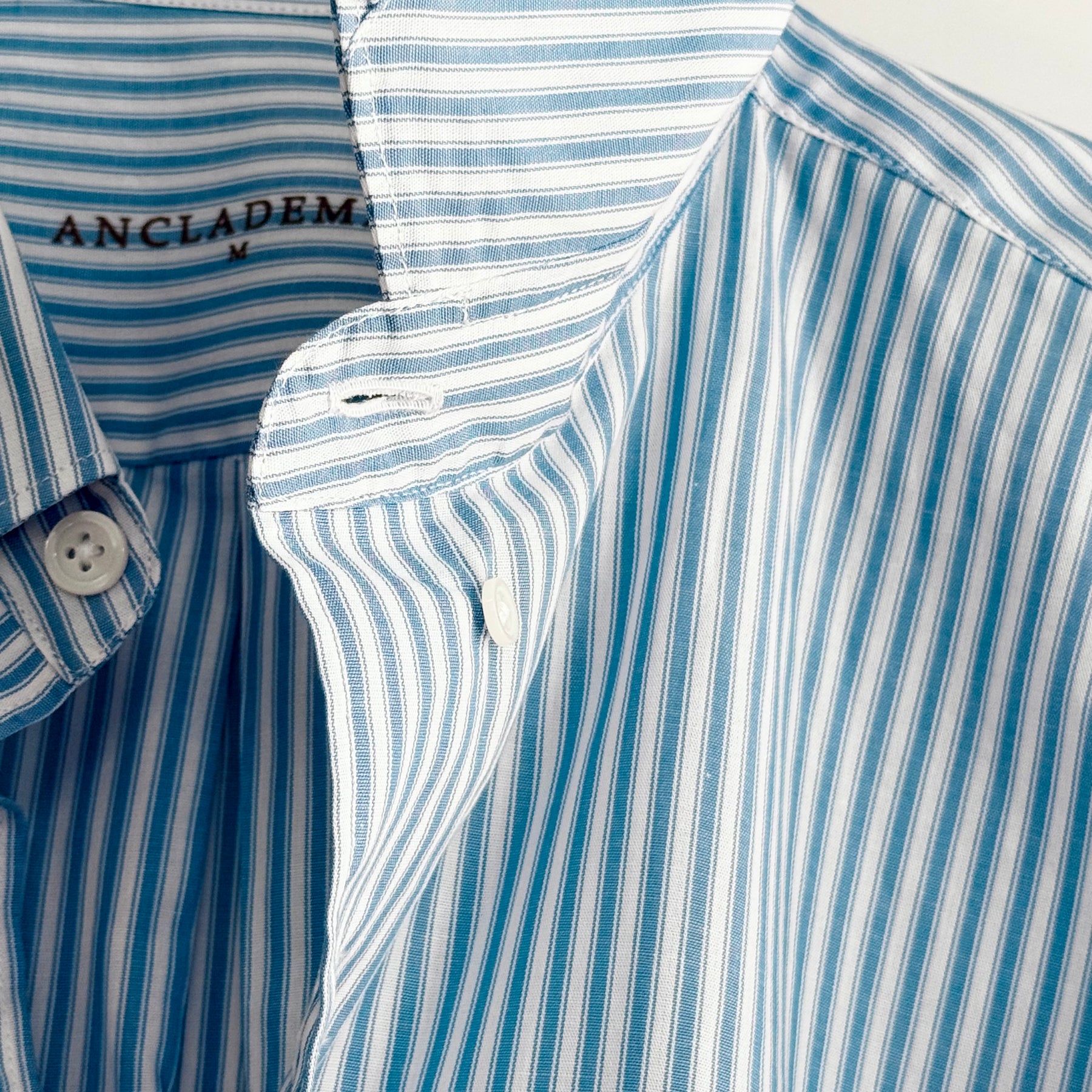 Camisa Popelín Relaxed Rayas Azules