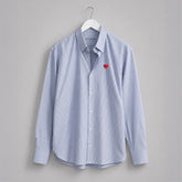 Camisa Popelín Relaxed Rayas Corazón