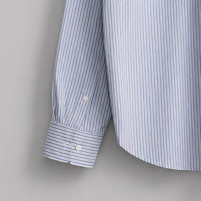 Camisa Popelín Relaxed Rayas Corazón