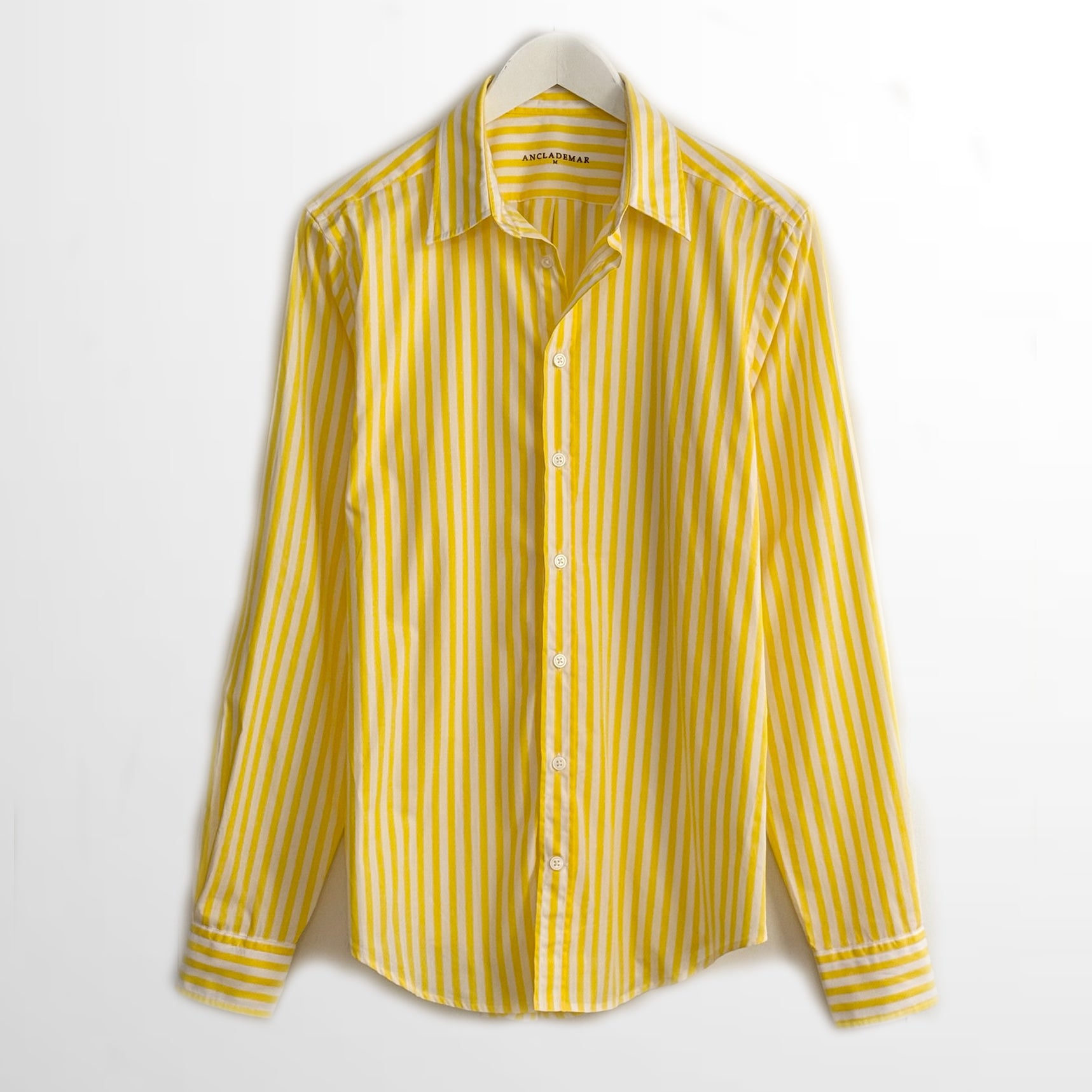 Poplin Shirt Yellow Stripes.