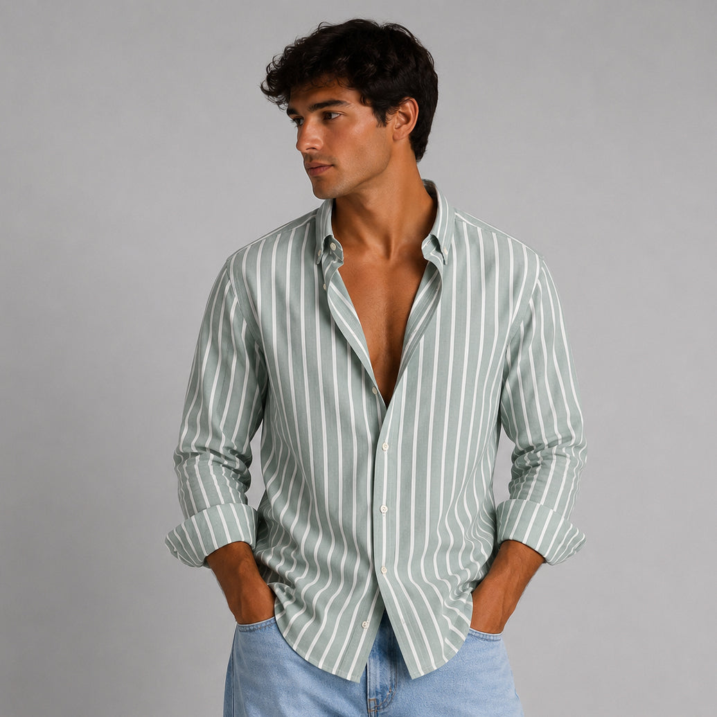 Color Block Oxford Shirt