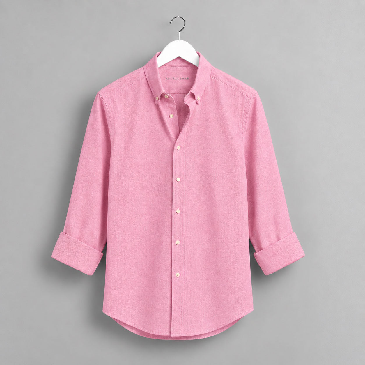 Heart Embroidered White Oxford Shirt