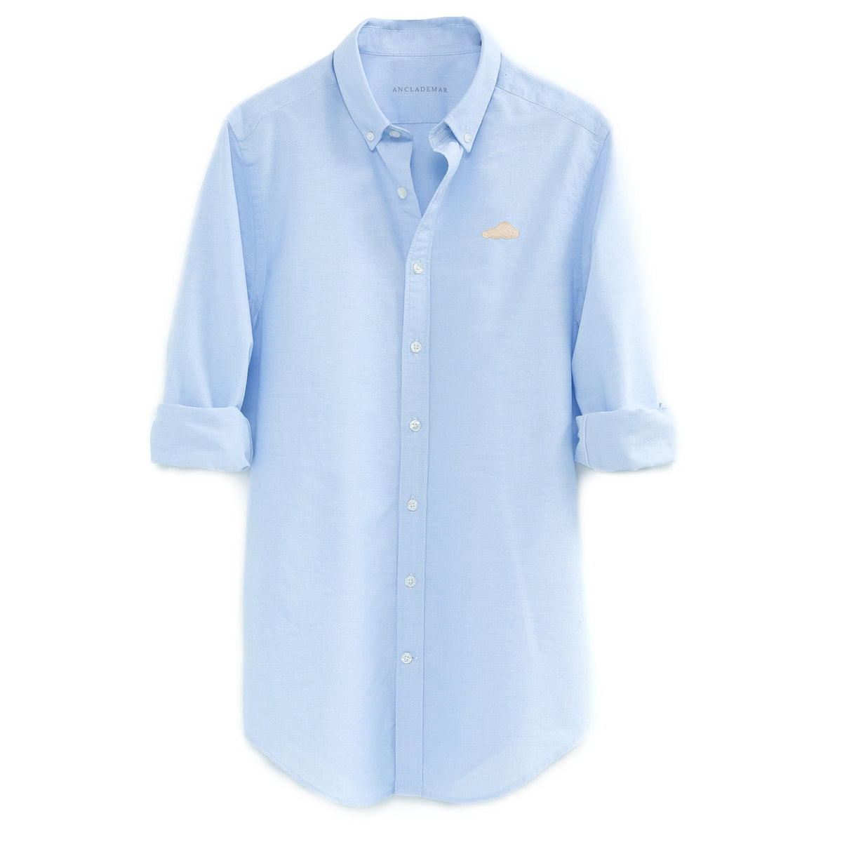 Blue Oxford Shirt with Cloud