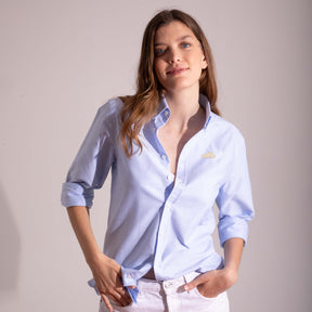 Camisa Oxford Azul Nube