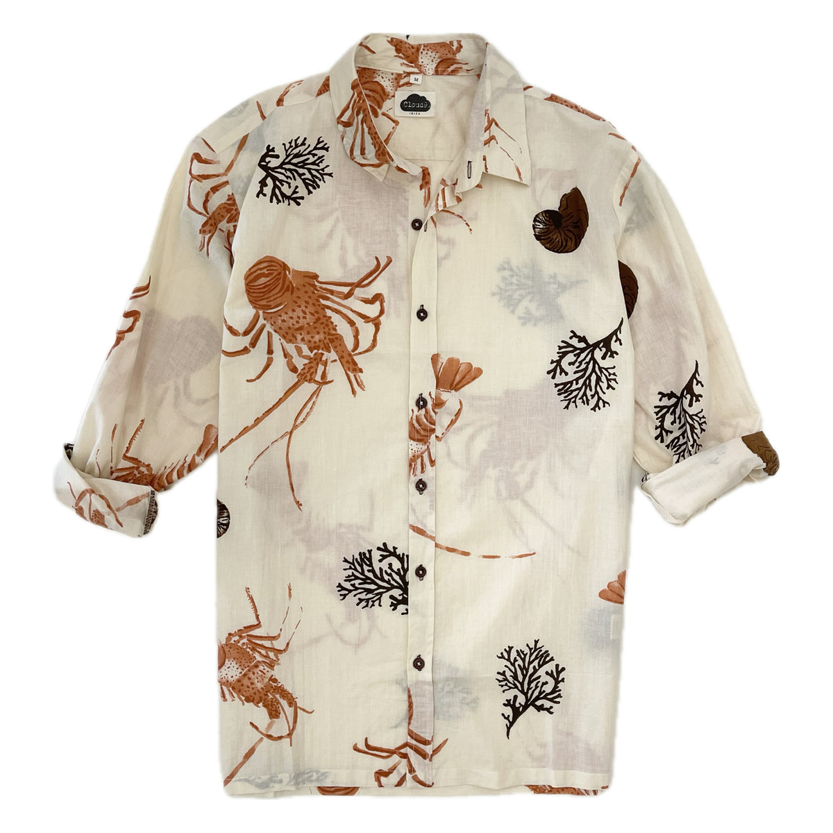 Sea Print Cotton Shirt