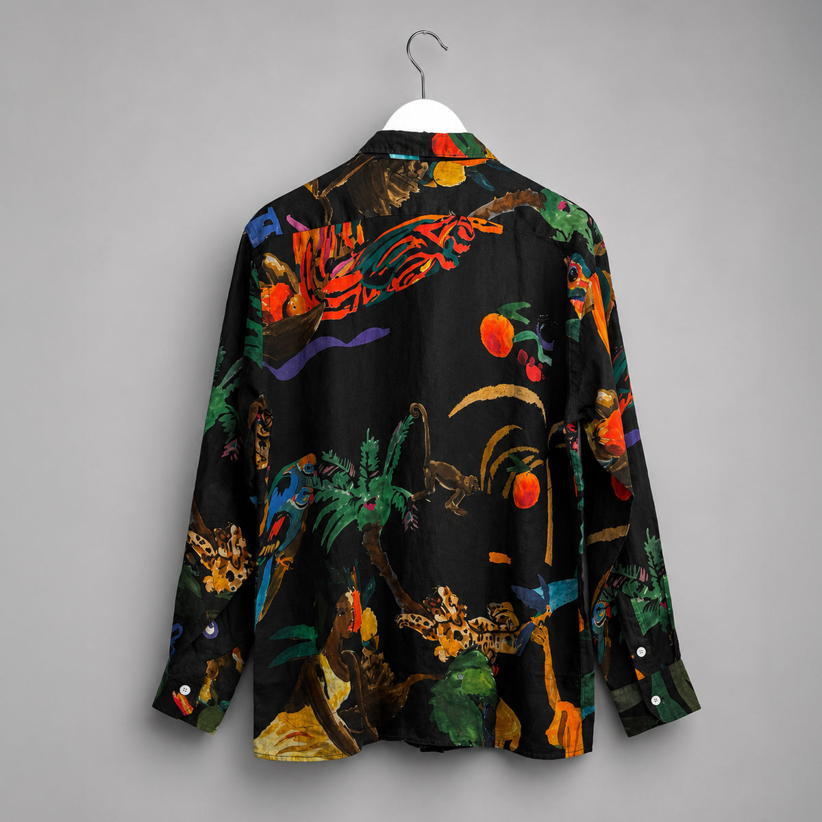 Camisa de lino Femme Luxe Noir. G.kero Paris