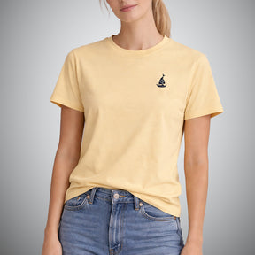 Yellow T-Shirt. Boat