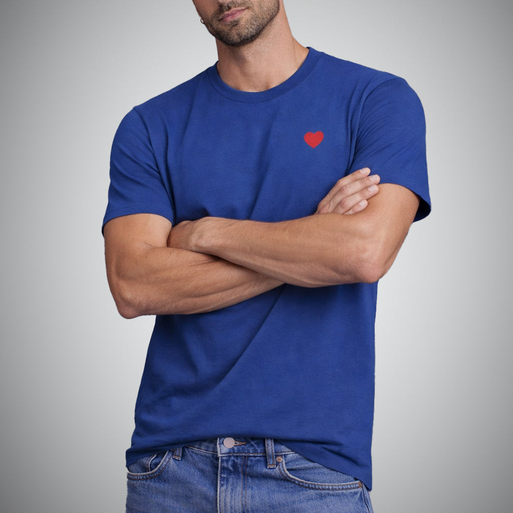 Blue T-Shirt. Heart