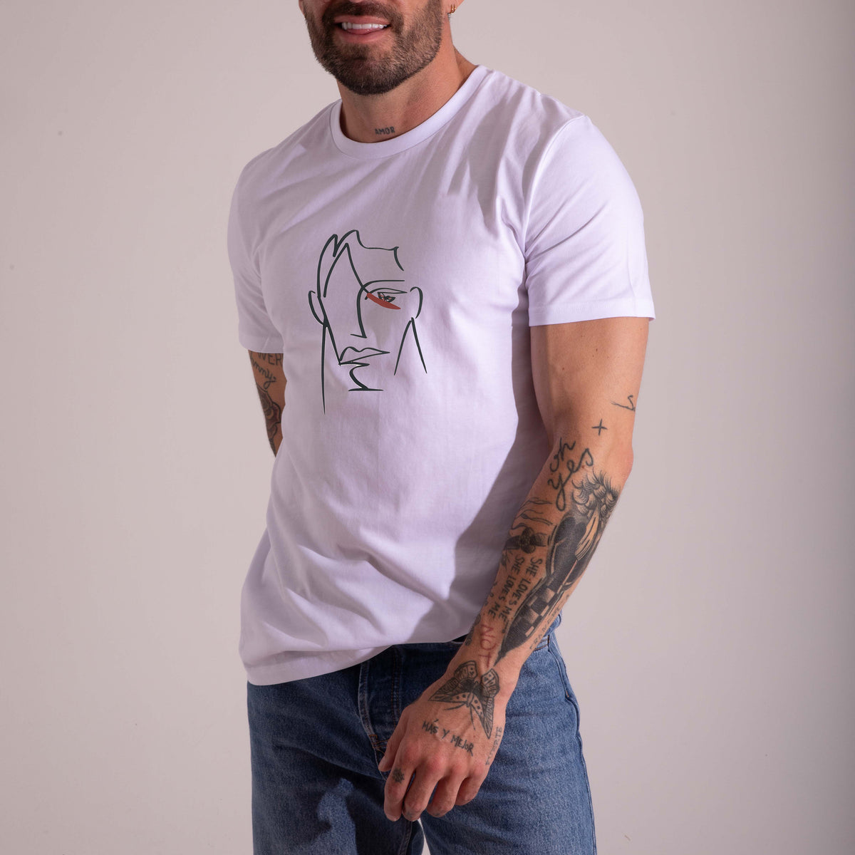 Camiseta Blanca "The Face"