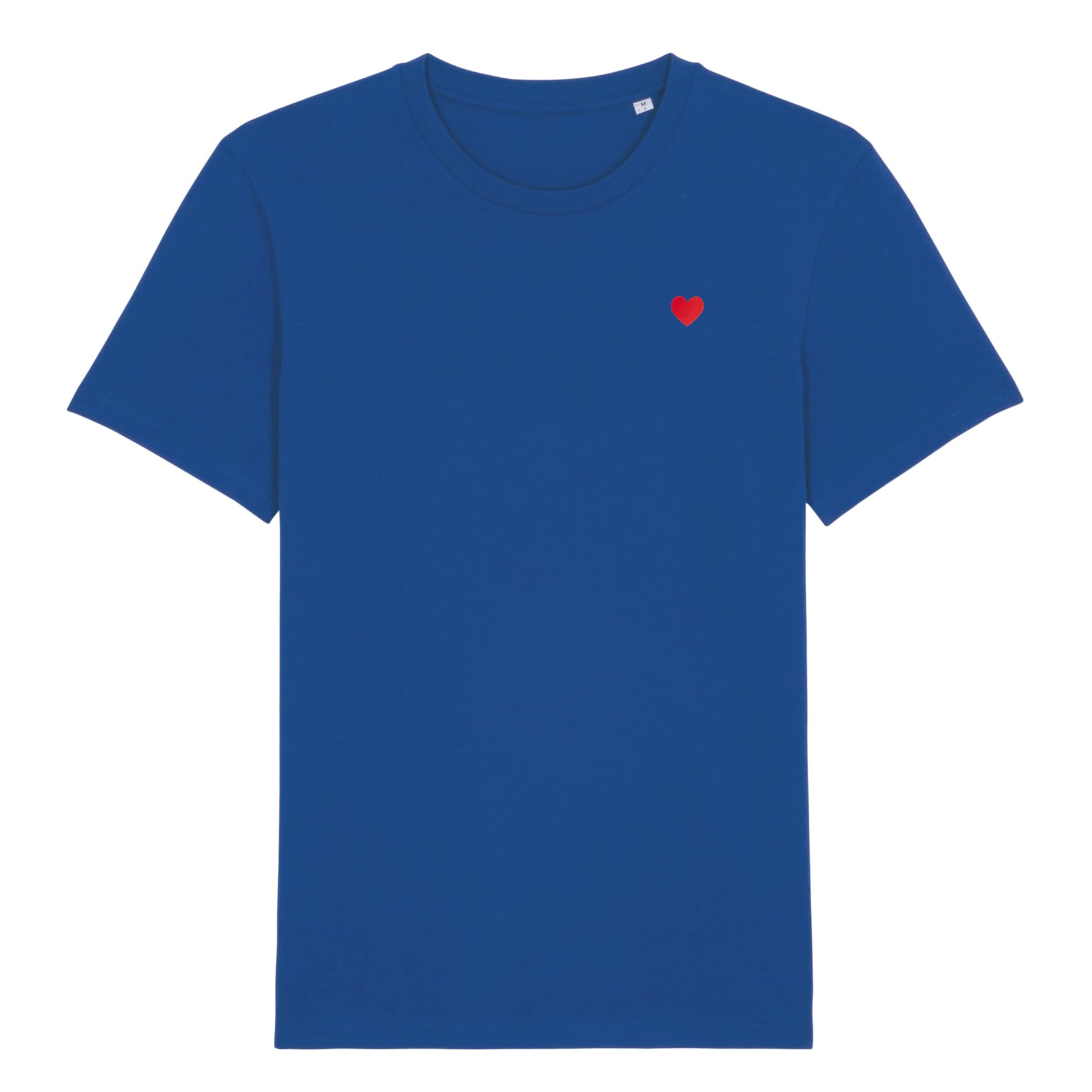 Majorelle Blue T-Shirt. Embroidered Heart