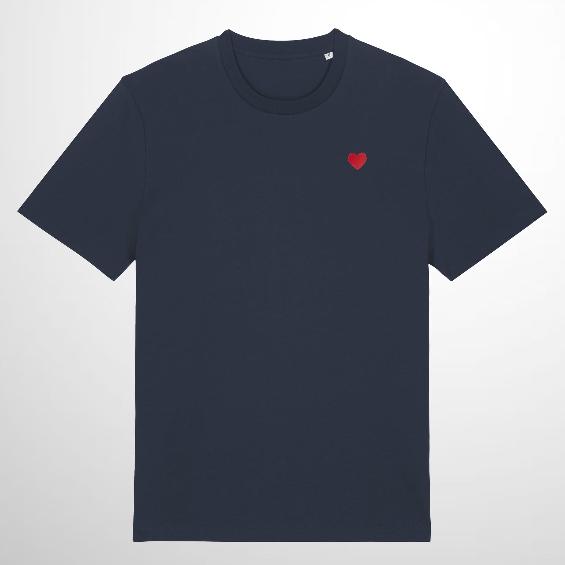 Camiseta Navy Corazón Bordado