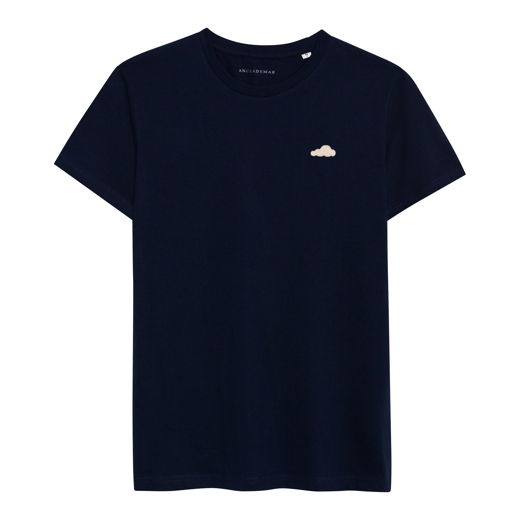 Camiseta Navy Nube Bordada