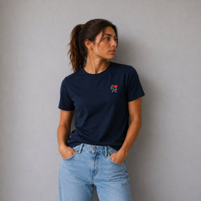 LOVE Embroidered Navy T-Shirt