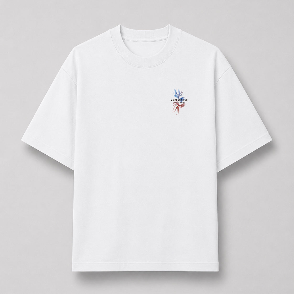 Camiseta Blanca Oversized Ride The Wave