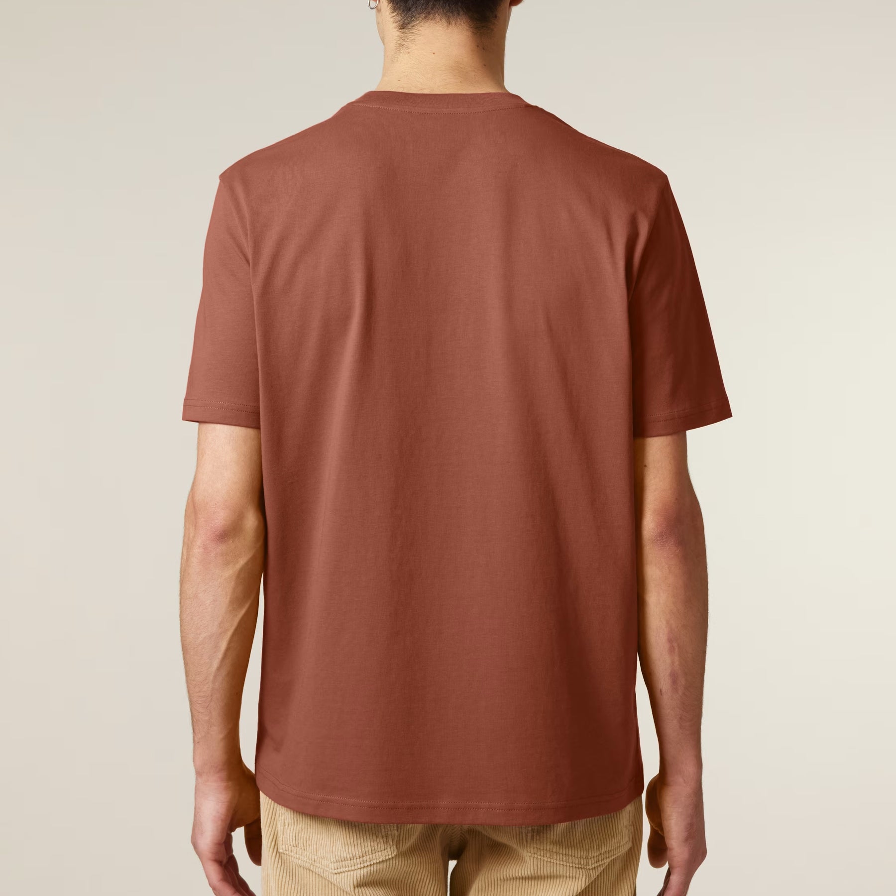 Camiseta Terracota Corazón Bordado