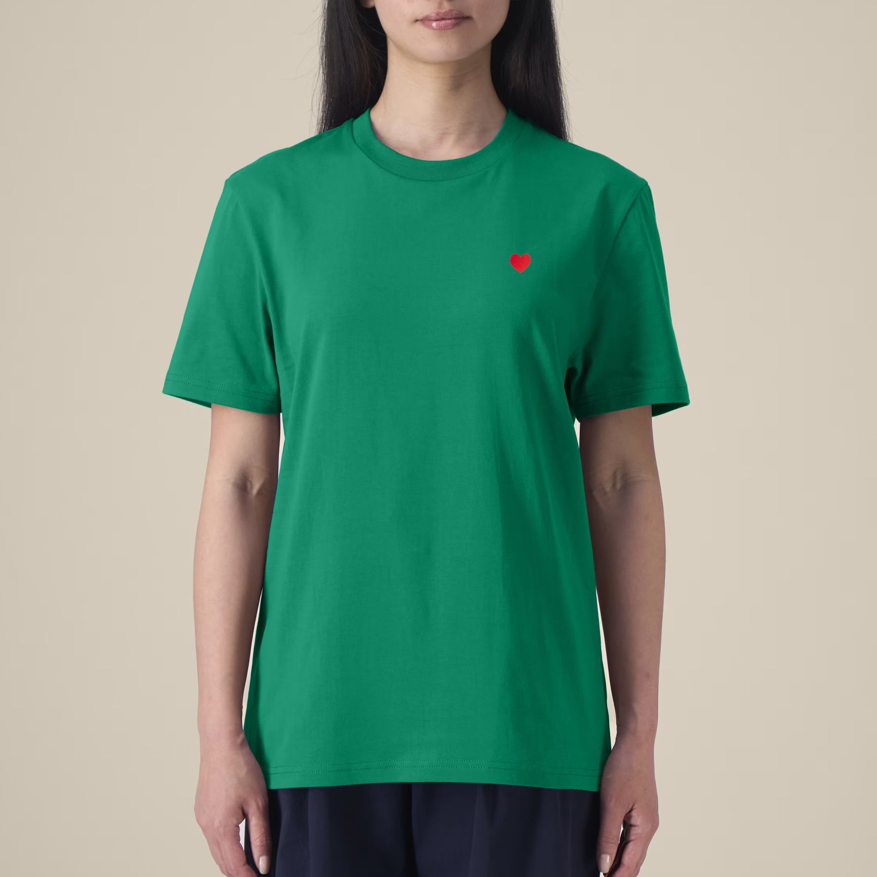 Green T-Shirt. Heart