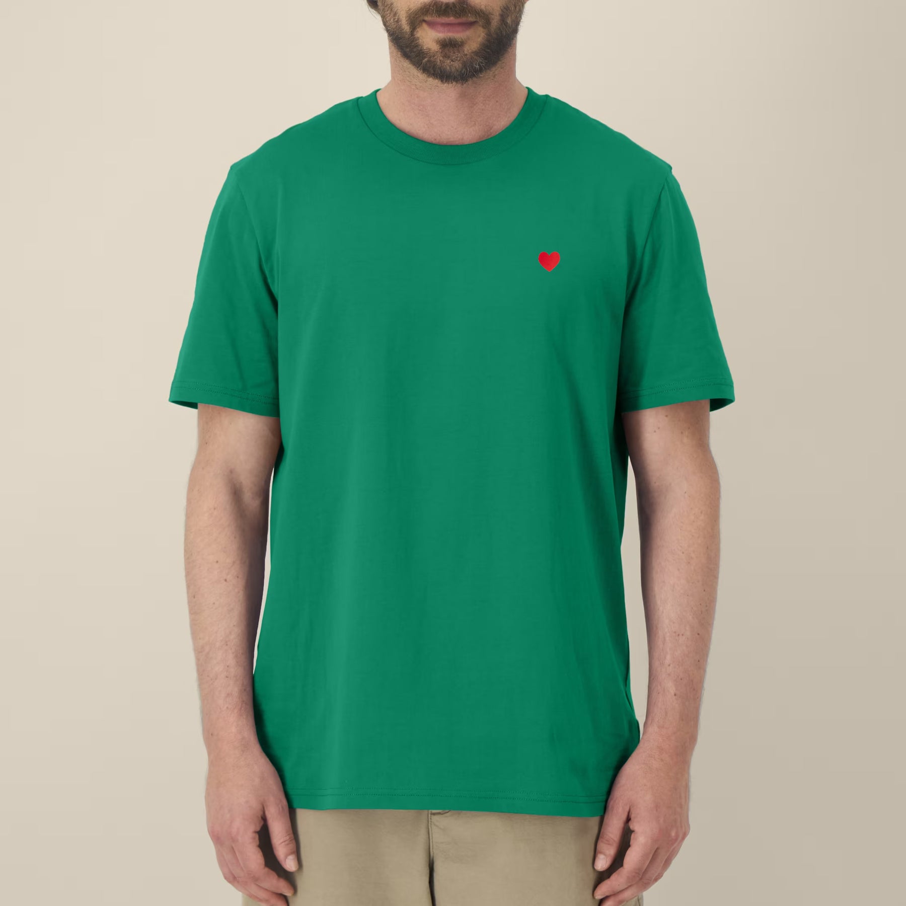 Green T-Shirt. Heart