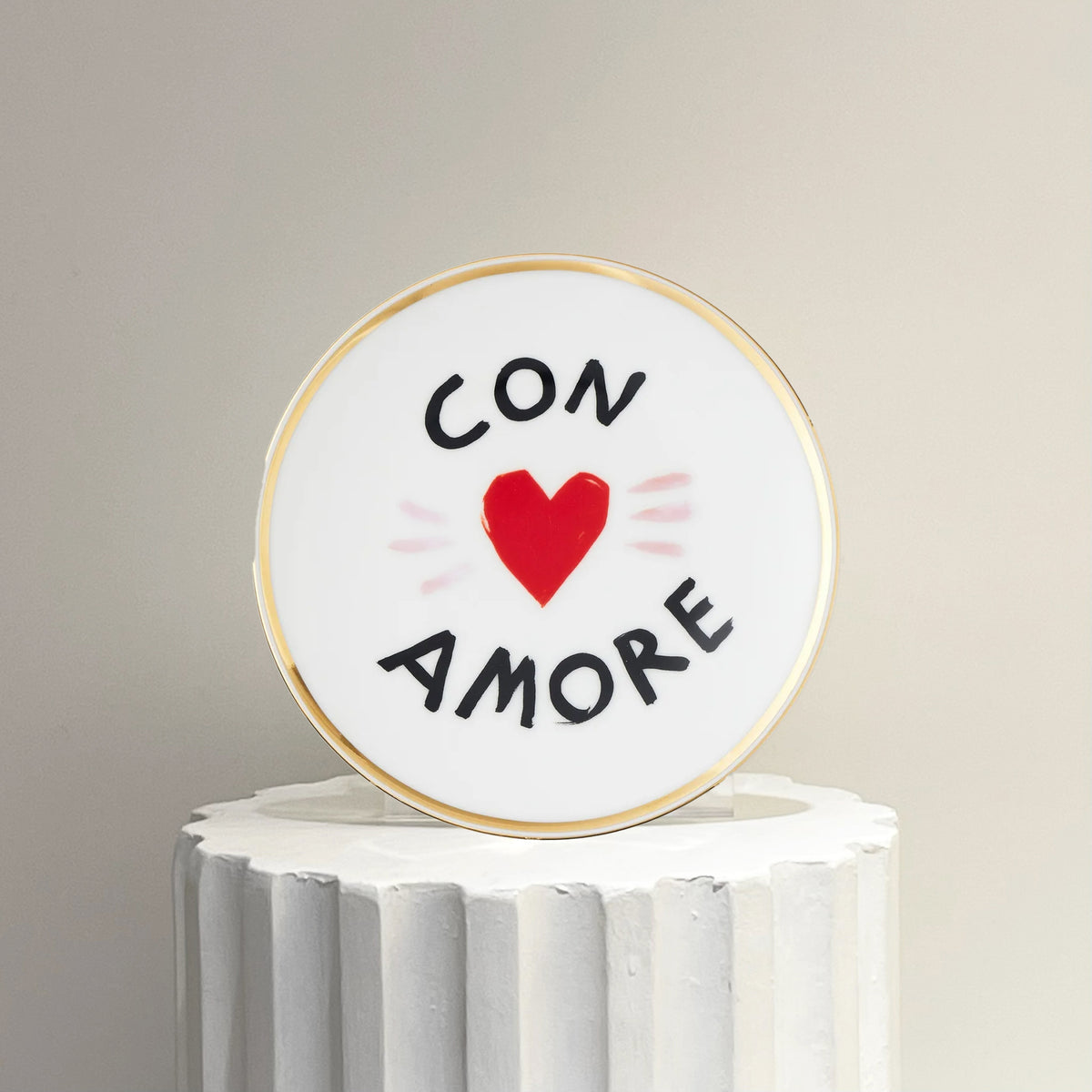 Porcelain Plate "Con Amore"