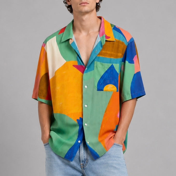 Camisa Hawaiana Mosaico. G.kero Paris
