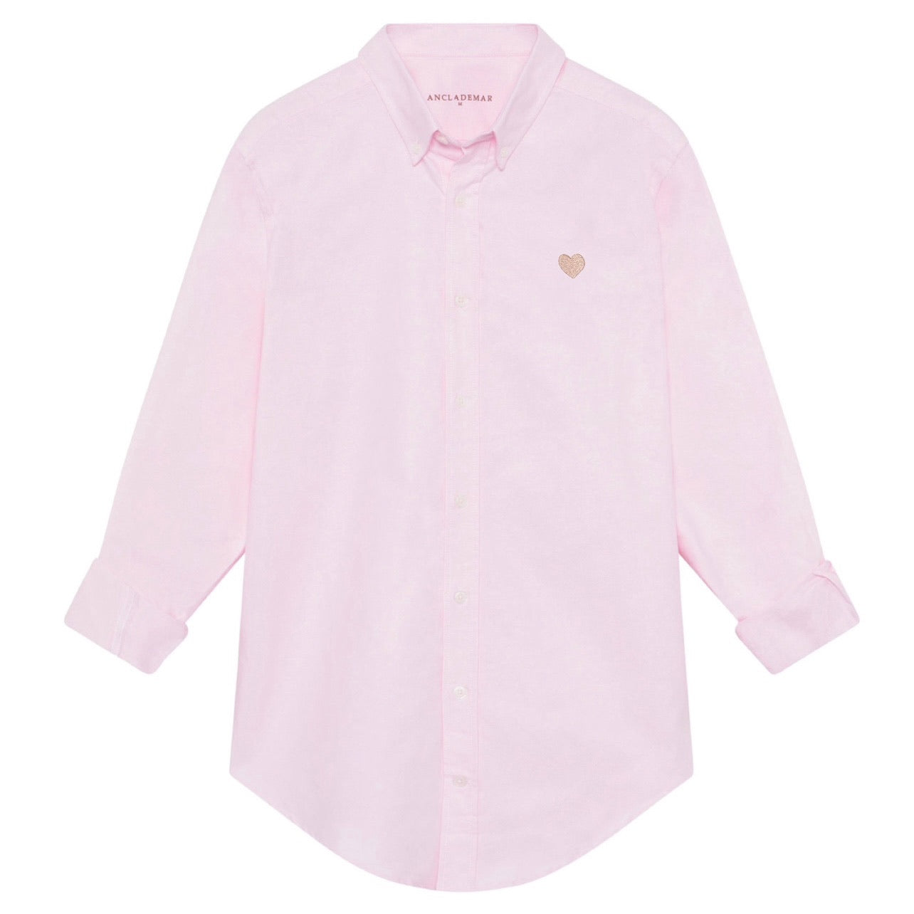 Camisa Oxford Rosa Corazón