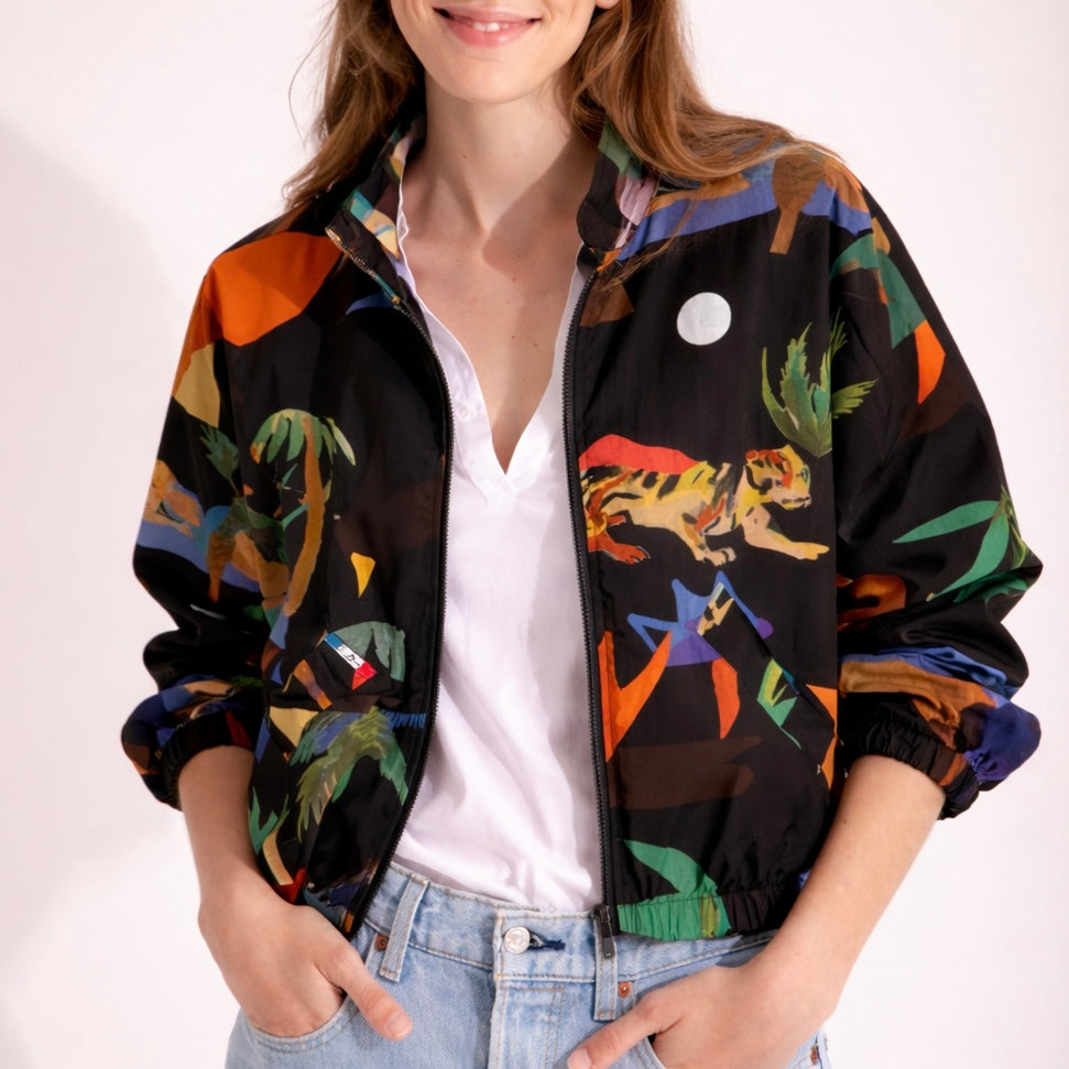 Cazadora Reversible Black / Green Moon. G.Kero Paris