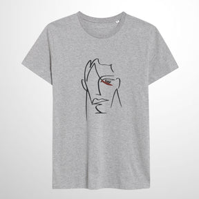 Camiseta Gris "The Face"