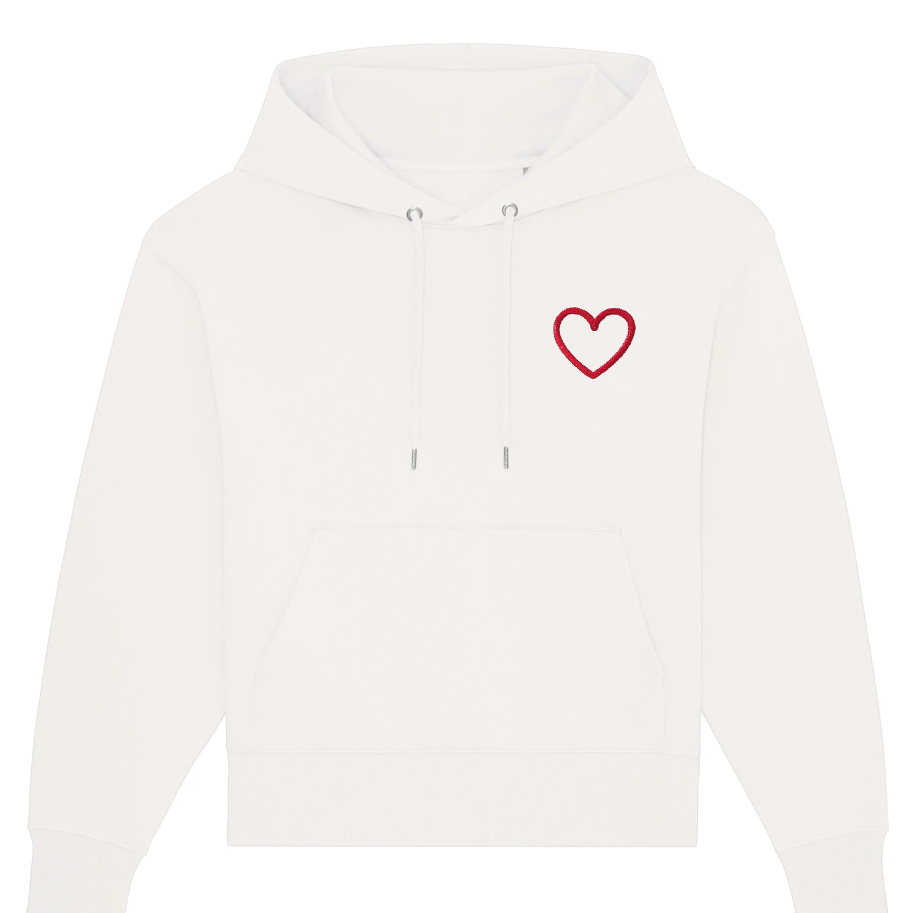 Hoodie Oversized Blanca Corazón