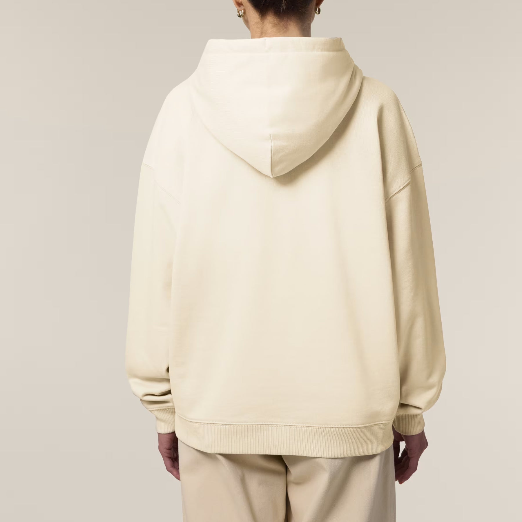 Oversized Hoodie. Embroidered Heart