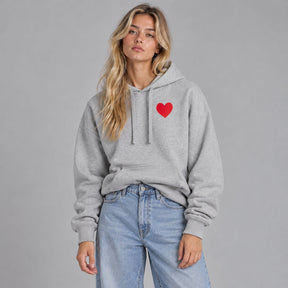 Hoodie Oversized Gris. Big Heart