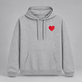 Hoodie Oversized Gris. Big Heart