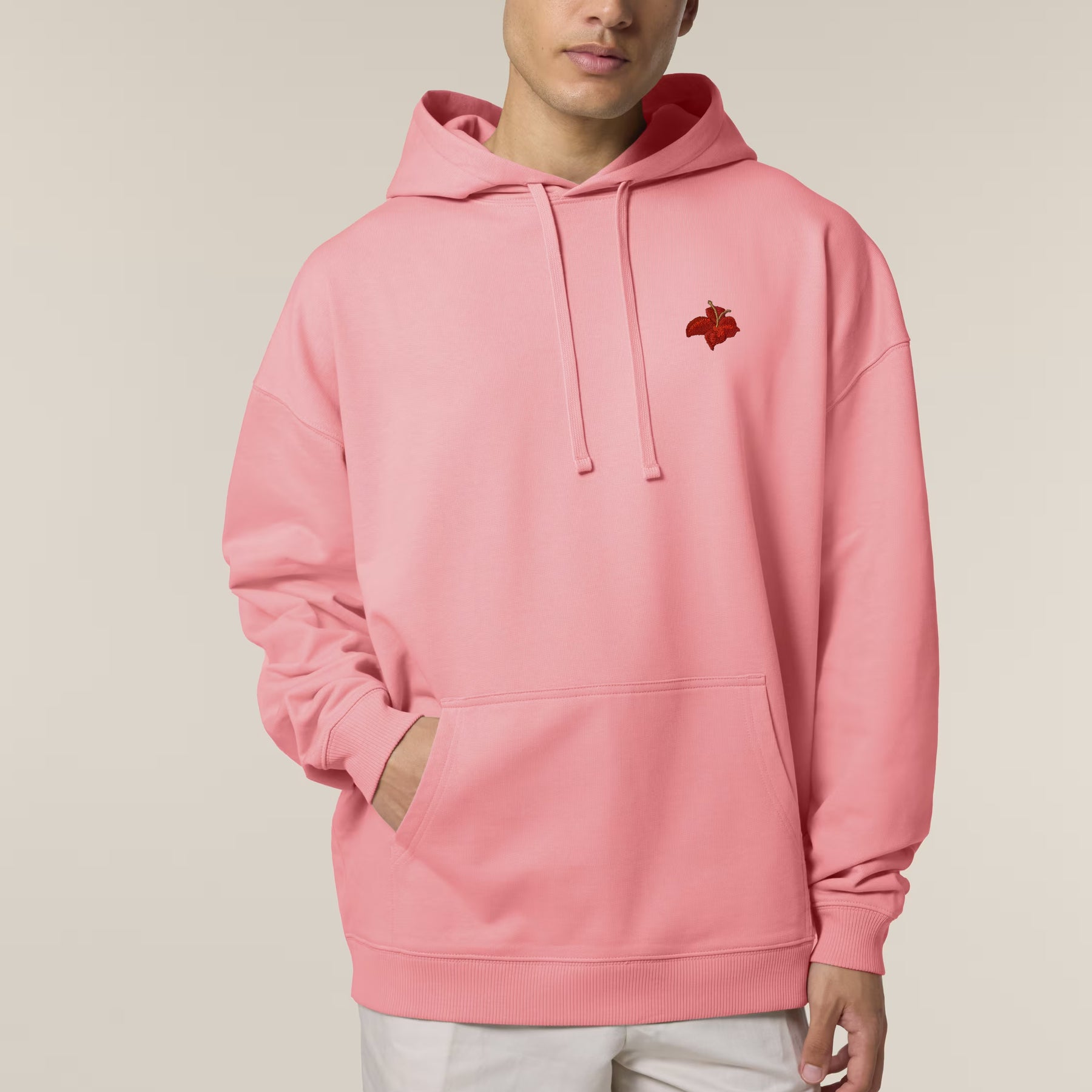 Hoodie Oversized Rosa Flor