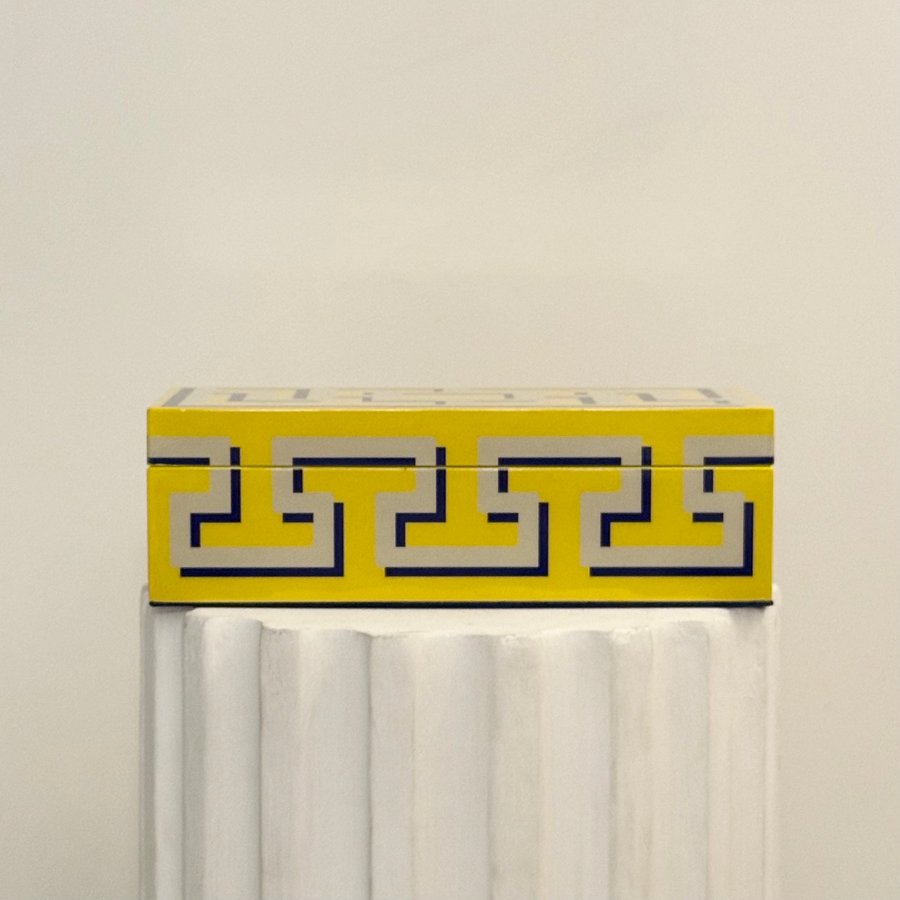 Small Labyrinth Lacquer Box. Jonathan Adler 