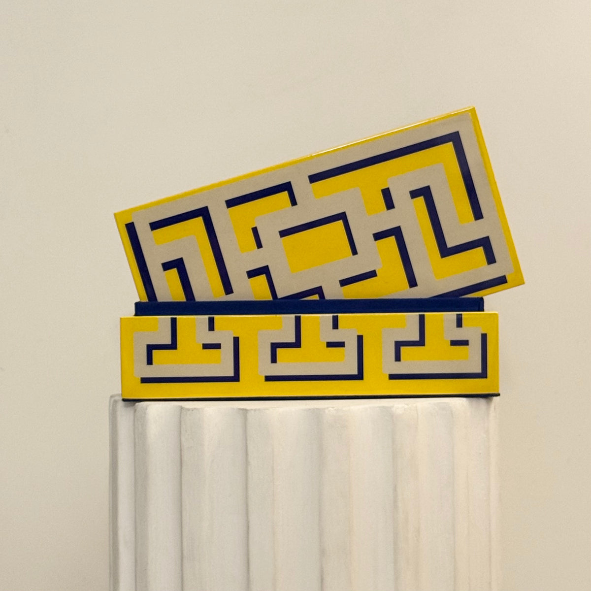 Small Labyrinth Lacquer Box. Jonathan Adler 