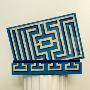 Large Labyrinth Lacquer Box. Jonathan Adler 