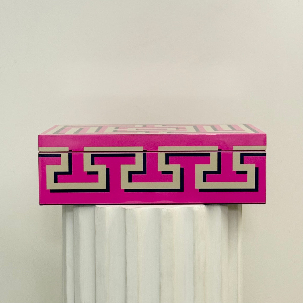 Medium Labyrinth Lacquer Box. Jonathan Adler