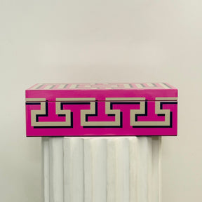 Medium Labyrinth Lacquer Box. Jonathan Adler