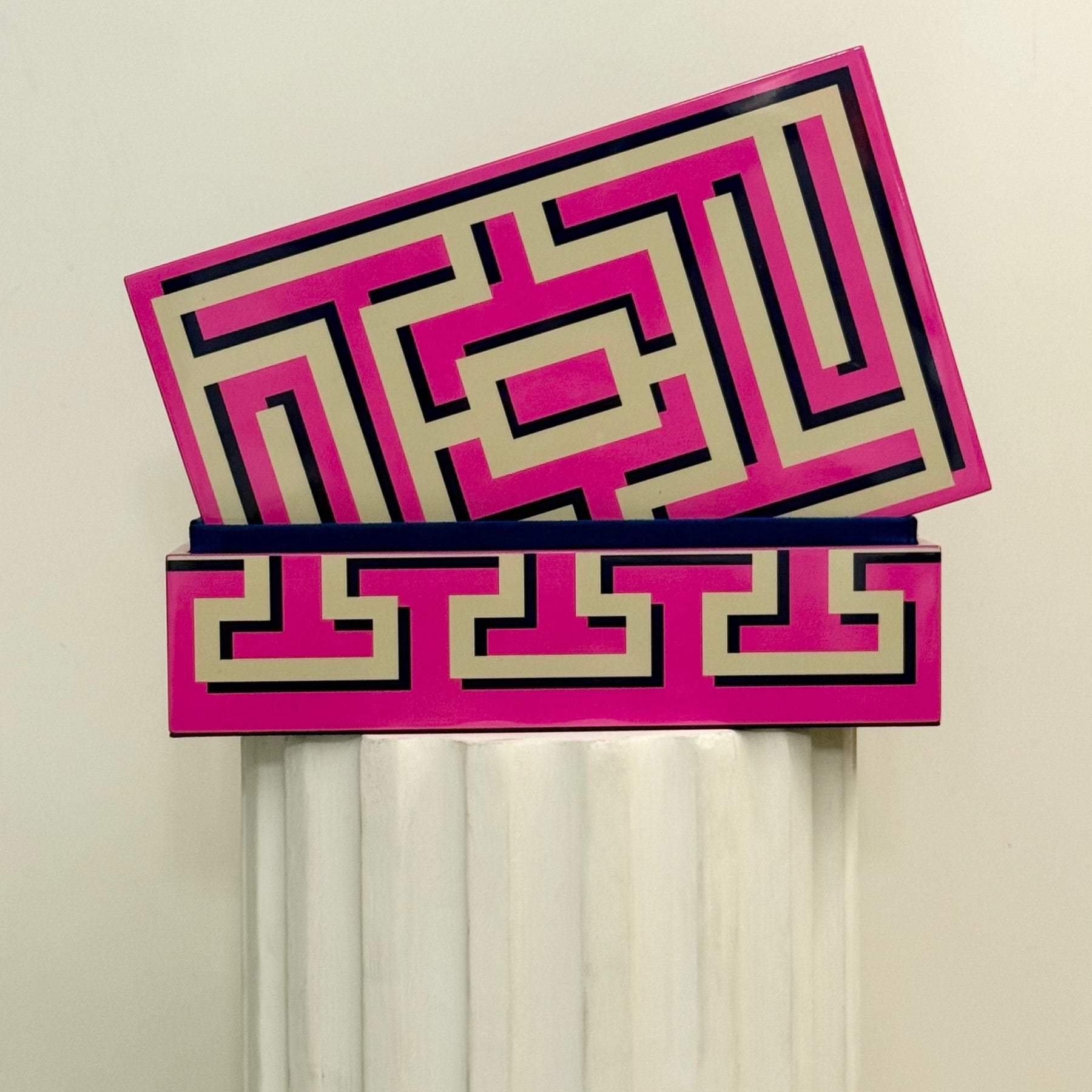 Medium Labyrinth Lacquer Box. Jonathan Adler