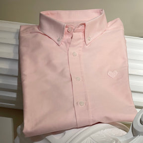 Camisa Oxford Rosa Corazón