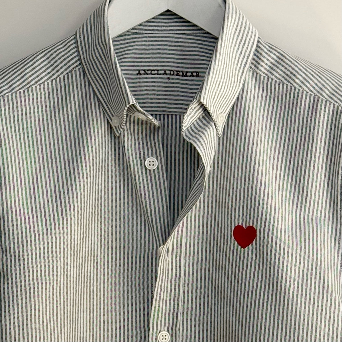 Camisa Oxford Rayas Corazón