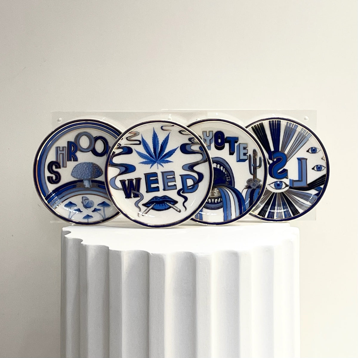 Druggist Coasters. Jonathan Adler