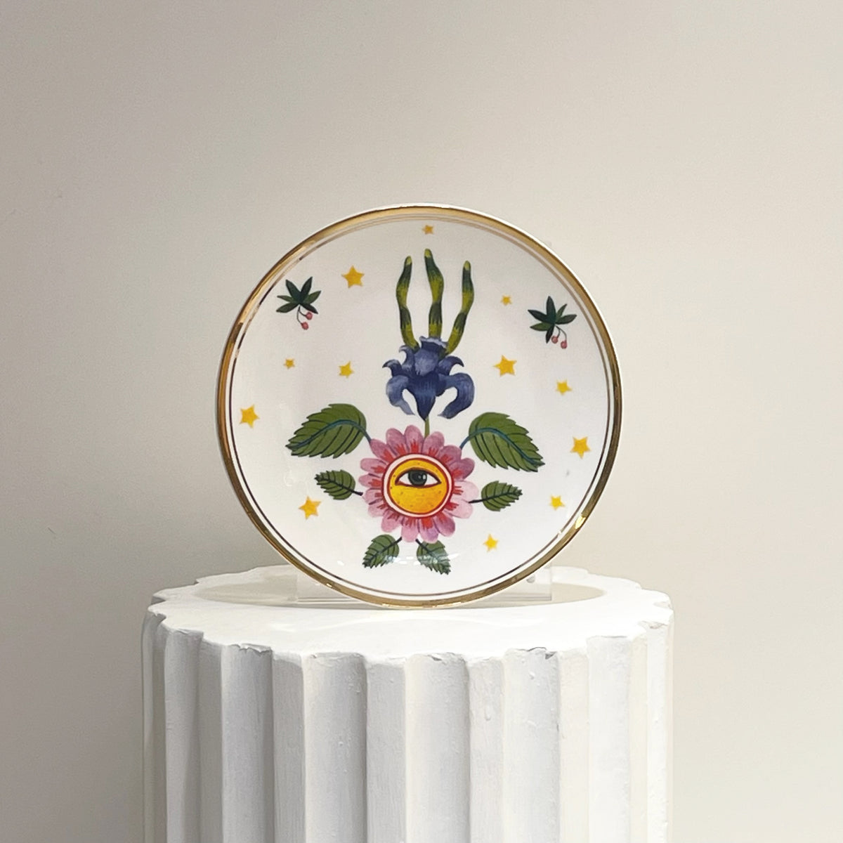 Plato Porcelana FLOWER EYE. 17 cm