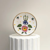 FLOWER EYE Porcelain Plate. 17 cm