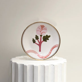 Plato Porcelana Pink Flower. 15 cm